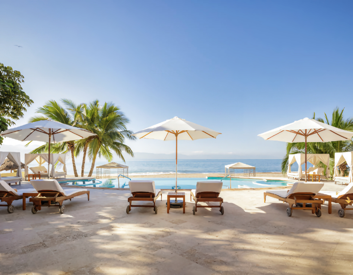 Un hermoso club de playa en la dorada costa de Vallarta