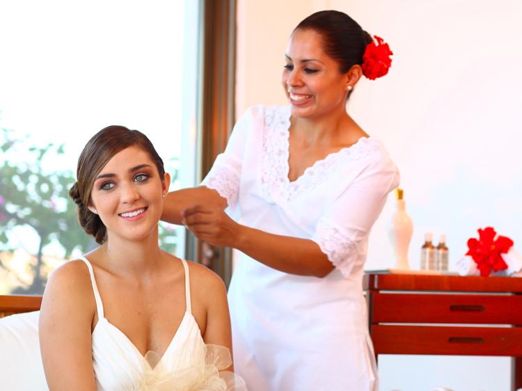 Servicios y tratamientos de salón de belleza en el Hotel Velas Vallarta, Puerto Vallarta